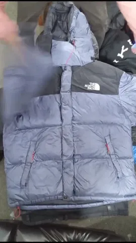 Authentic Black The North Face Nuptse Puffer Jackets
