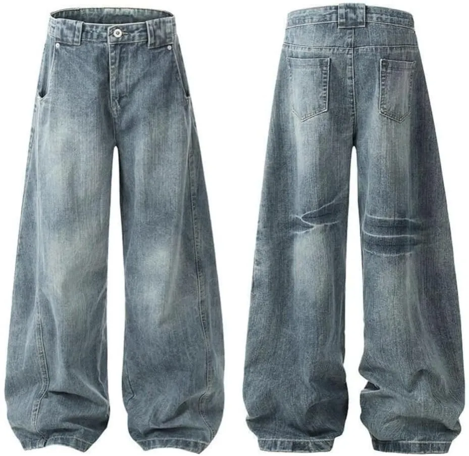 Barrel Baggy Jeans for Women Men Wide Leg Low Rise Jeans Loose Oversized Boyfriend Pants Aesthetic Clothes