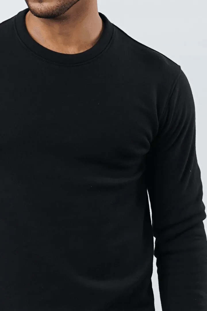 Black Terry Sweatshirt