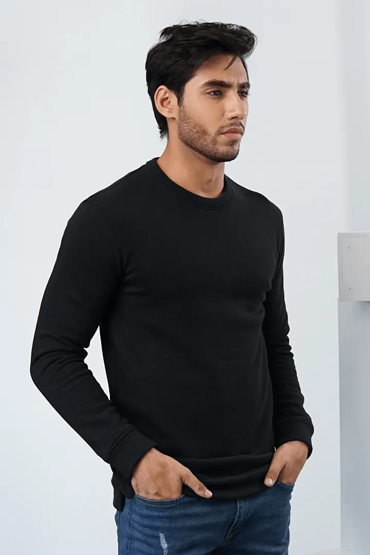 Black Terry Sweatshirt