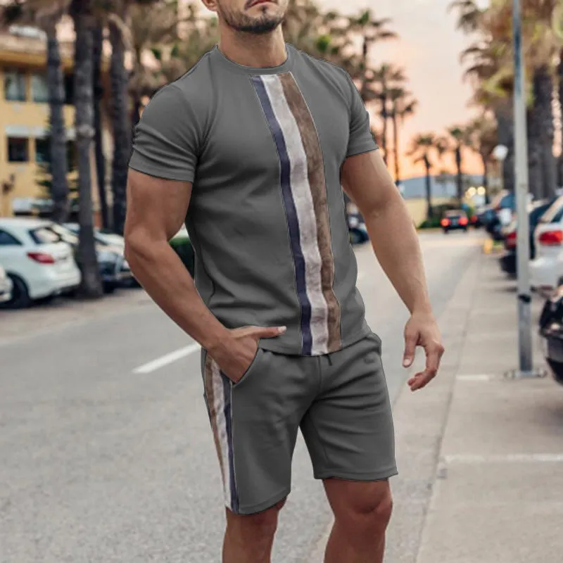 Casual Shirt & Short Two-piece Suits