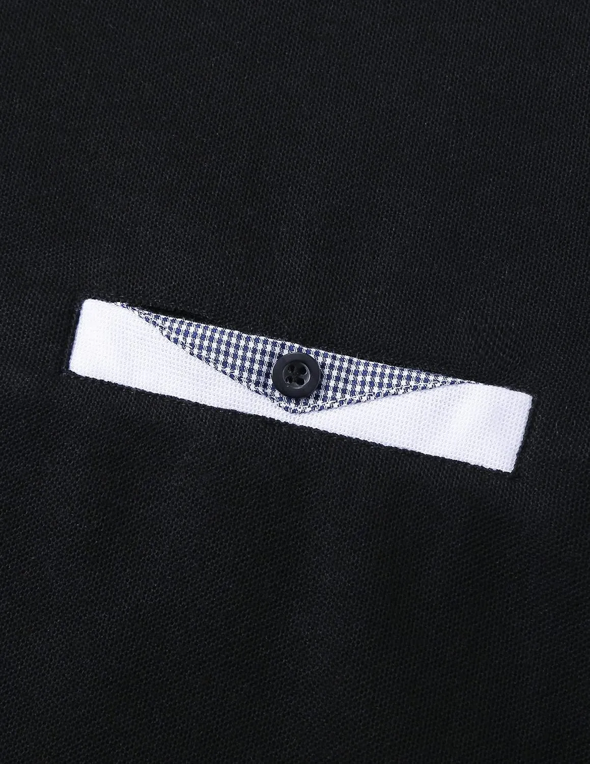 GHYUGR Men's Polo Shirts Short Sleeve Slim Fit Polo Casual Plaid Splice T-Shirts