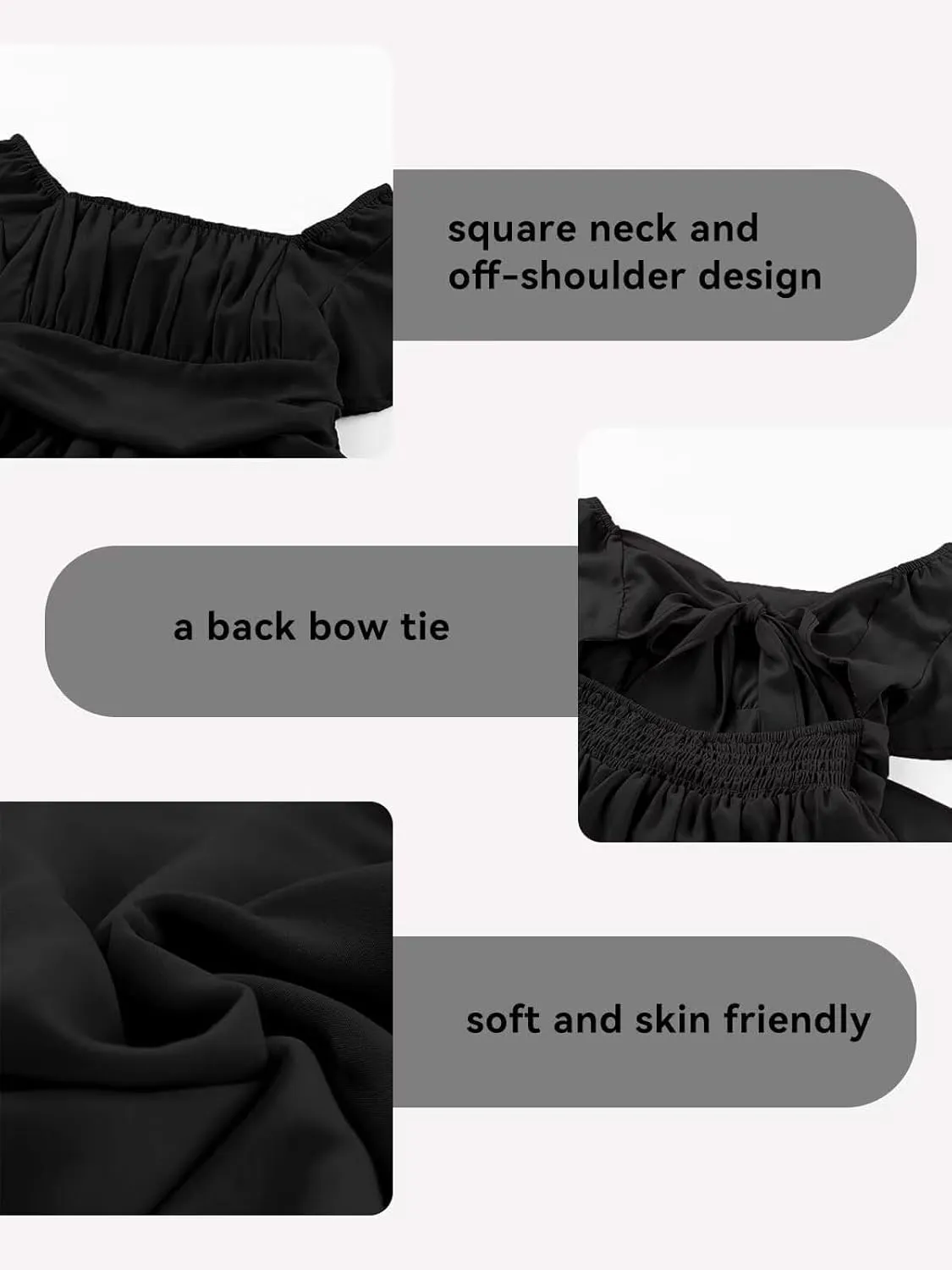 Girls Elegant Ruffle Short Sleeve Back Tie Dresses 6-13 Years Old