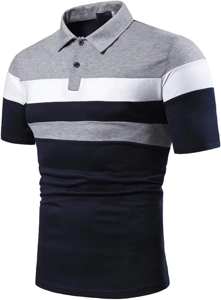 HHGKED Polo Shirts for Men Casual Short & Long Sleeve Golf Slim Fashion Shirts