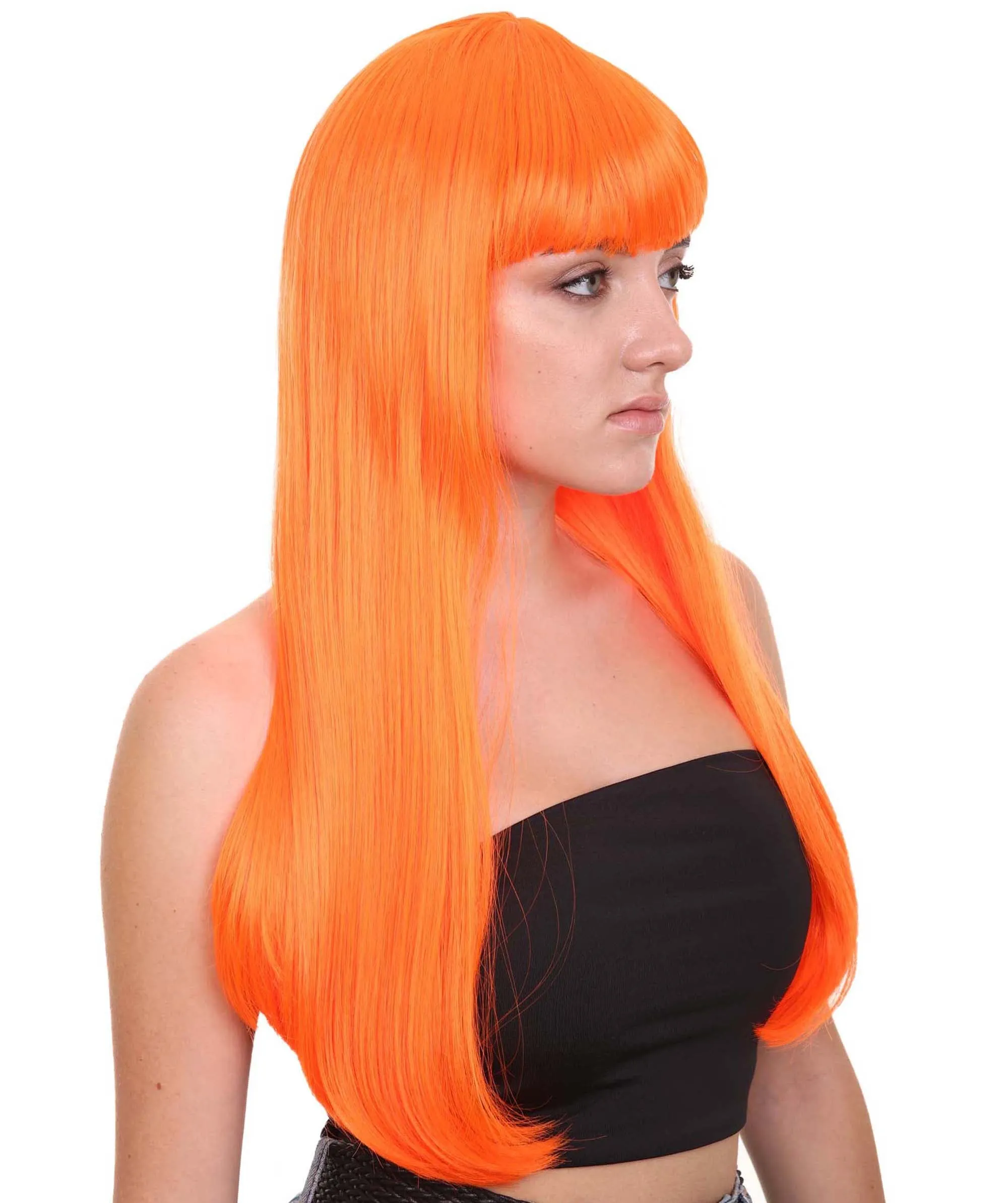Long Bob Womens Wig | Fancy Party Event Ready Halloween Wigs (Lots of Color Options) | Premium Breathable Capless Cap