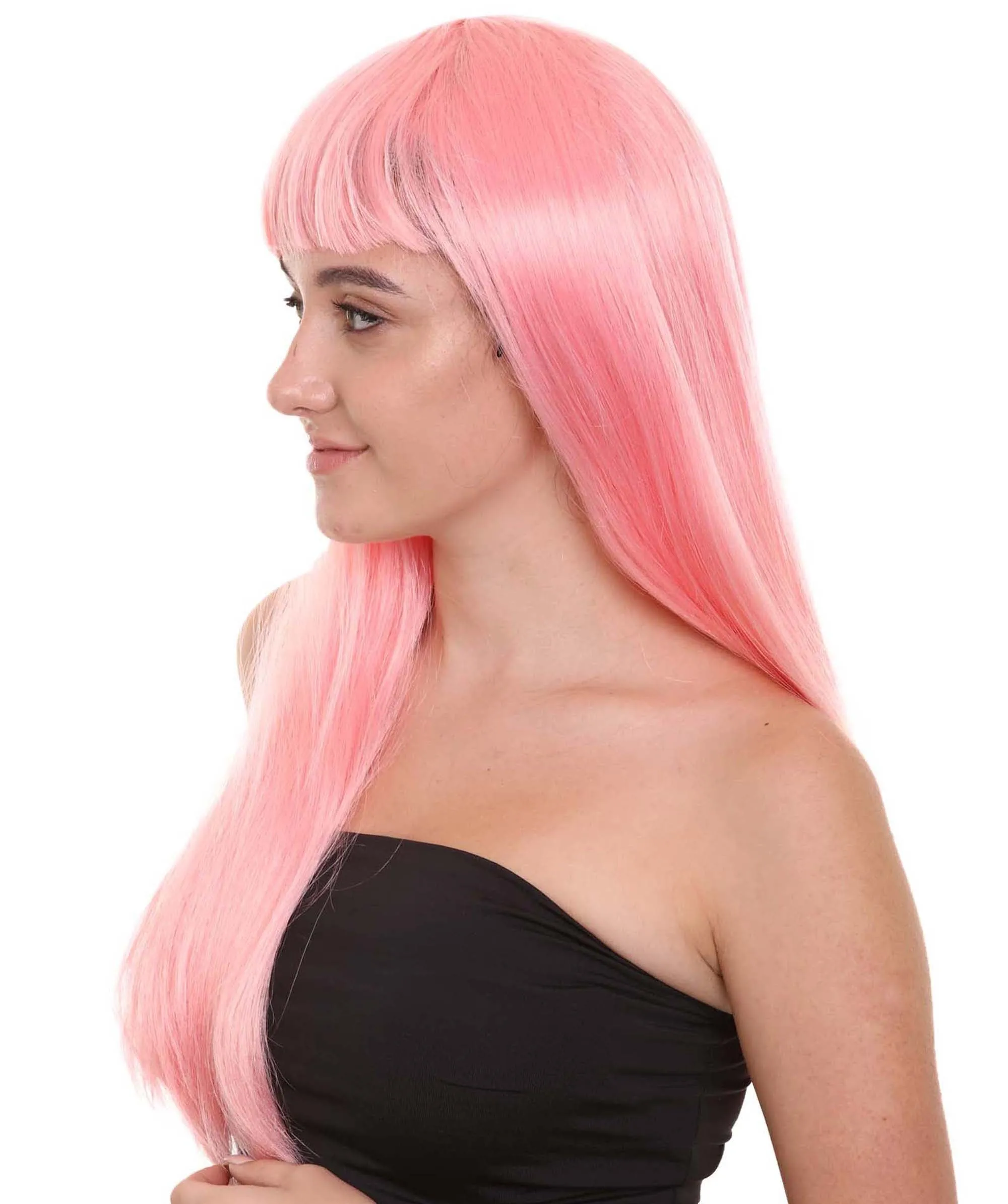 Long Bob Womens Wig | Fancy Party Event Ready Halloween Wigs (Lots of Color Options) | Premium Breathable Capless Cap