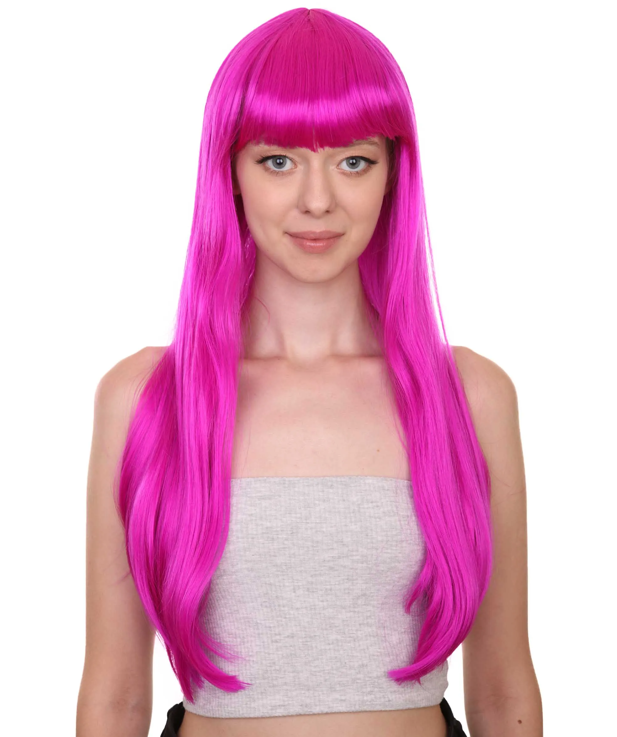 Long Bob Womens Wig | Fancy Party Event Ready Halloween Wigs (Lots of Color Options) | Premium Breathable Capless Cap
