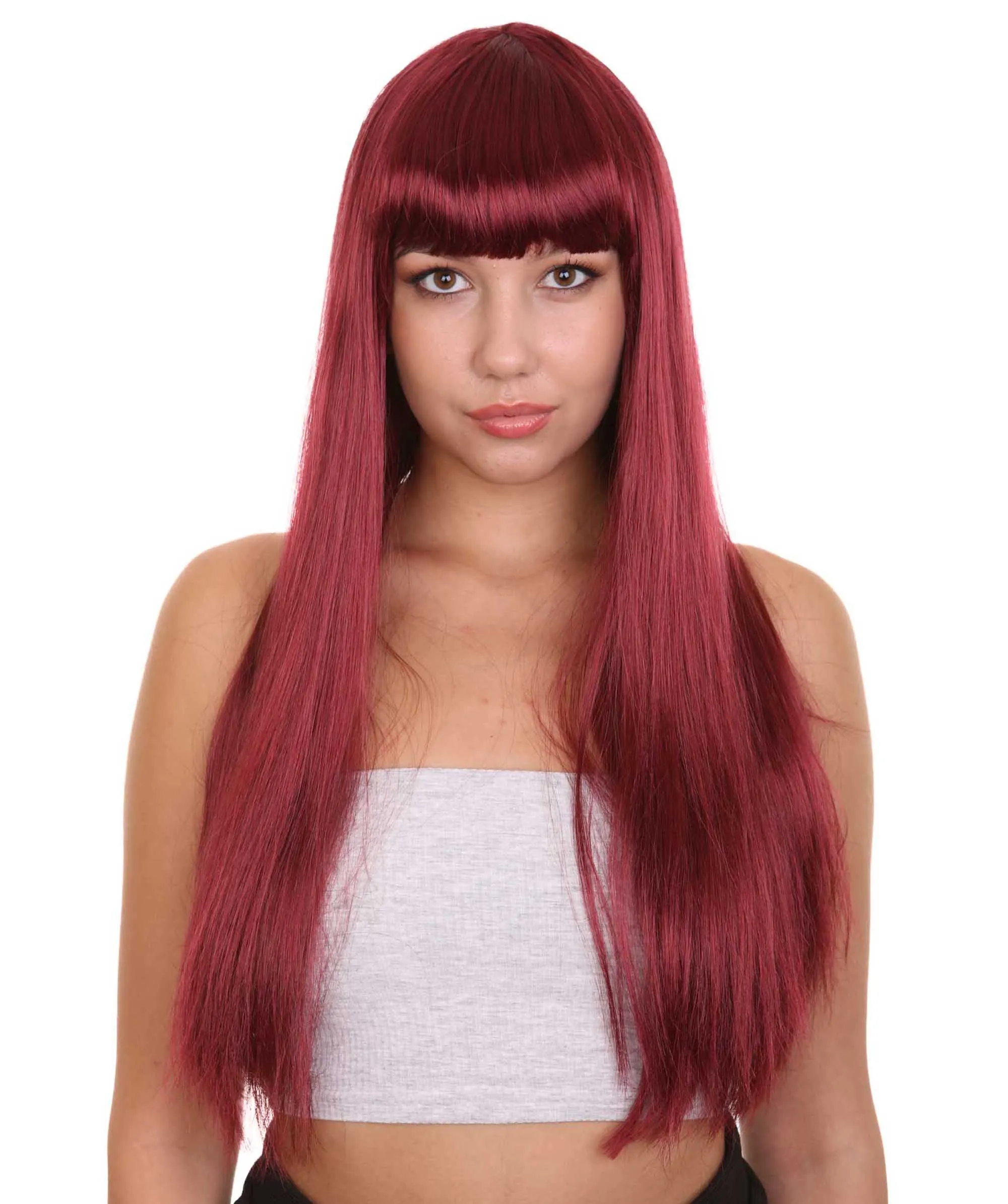 Long Bob Womens Wig | Fancy Party Event Ready Halloween Wigs (Lots of Color Options) | Premium Breathable Capless Cap