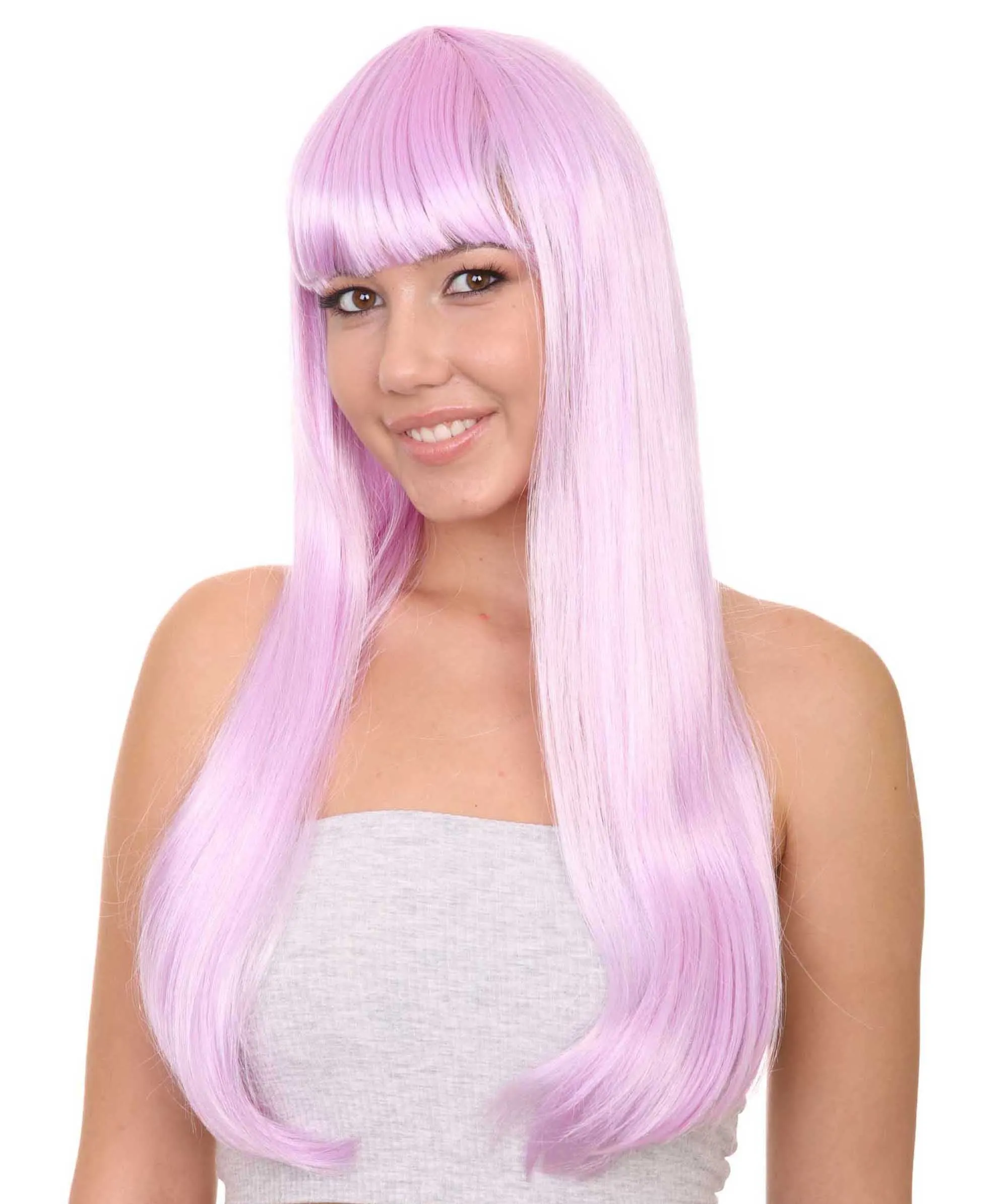 Long Bob Womens Wig | Fancy Party Event Ready Halloween Wigs (Lots of Color Options) | Premium Breathable Capless Cap