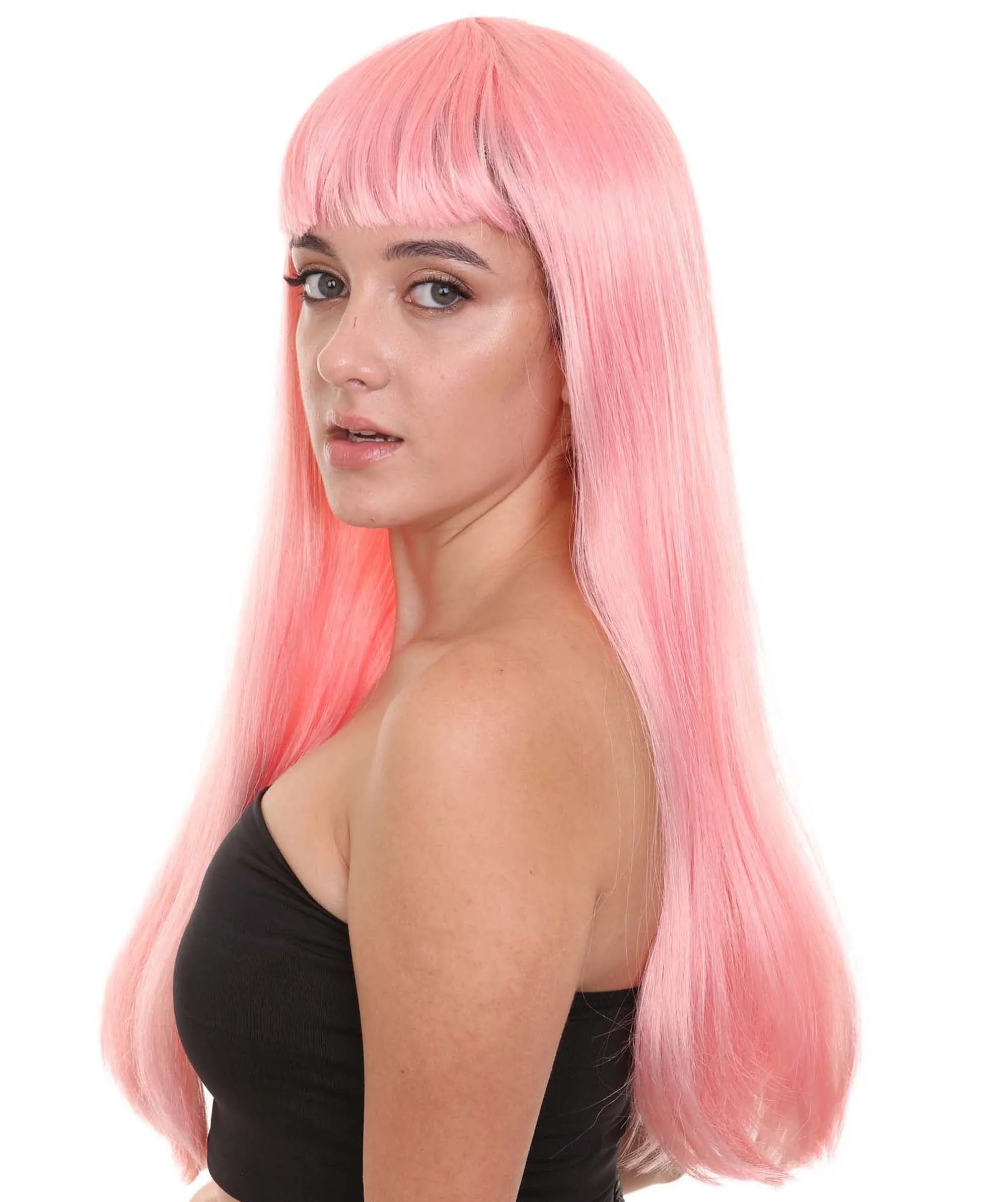 Long Bob Womens Wig | Fancy Party Event Ready Halloween Wigs (Lots of Color Options) | Premium Breathable Capless Cap