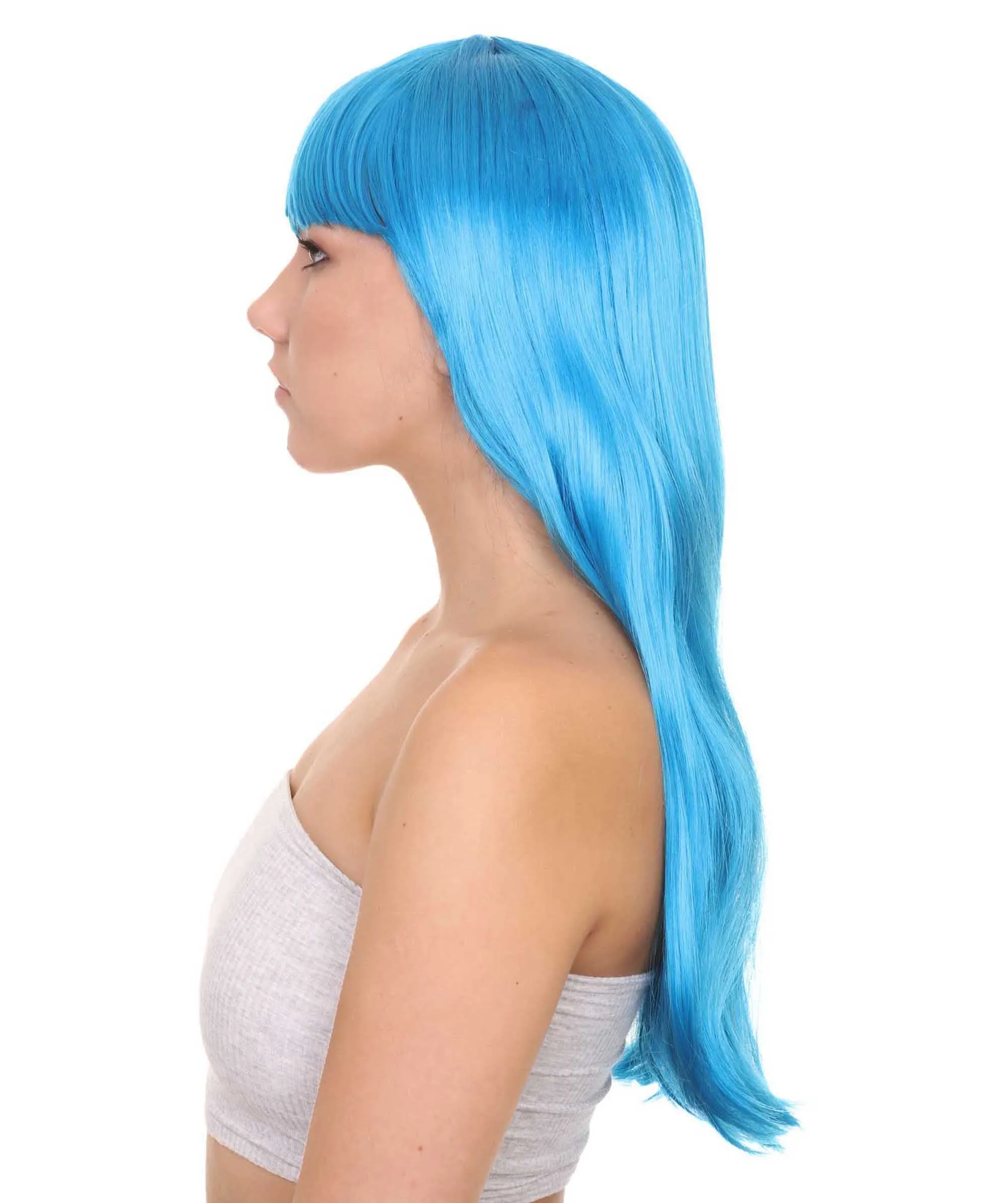 Long Bob Womens Wig | Fancy Party Event Ready Halloween Wigs (Lots of Color Options) | Premium Breathable Capless Cap