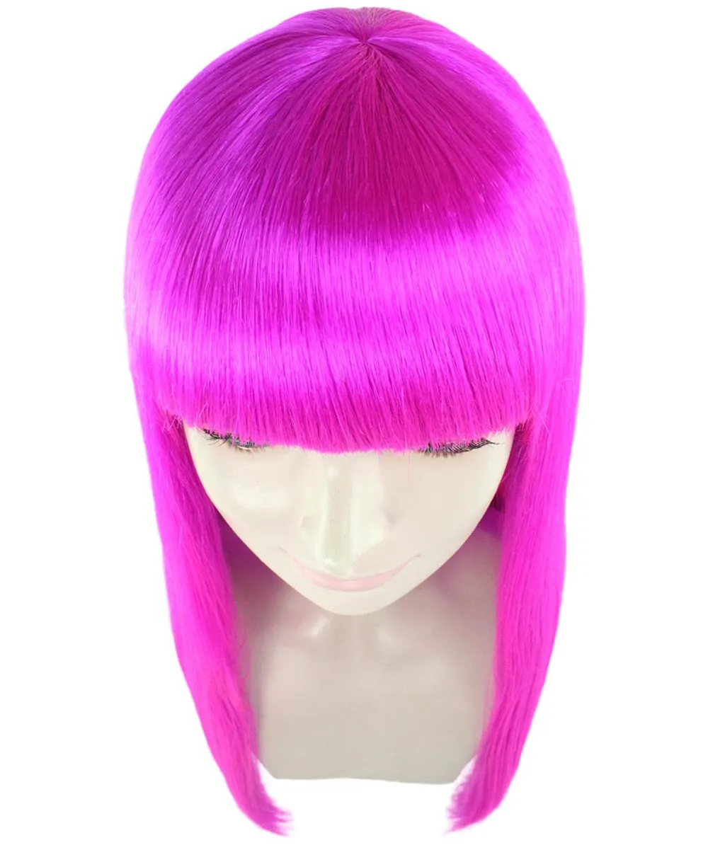 Long Bob Womens Wig | Fancy Party Event Ready Halloween Wigs (Lots of Color Options) | Premium Breathable Capless Cap