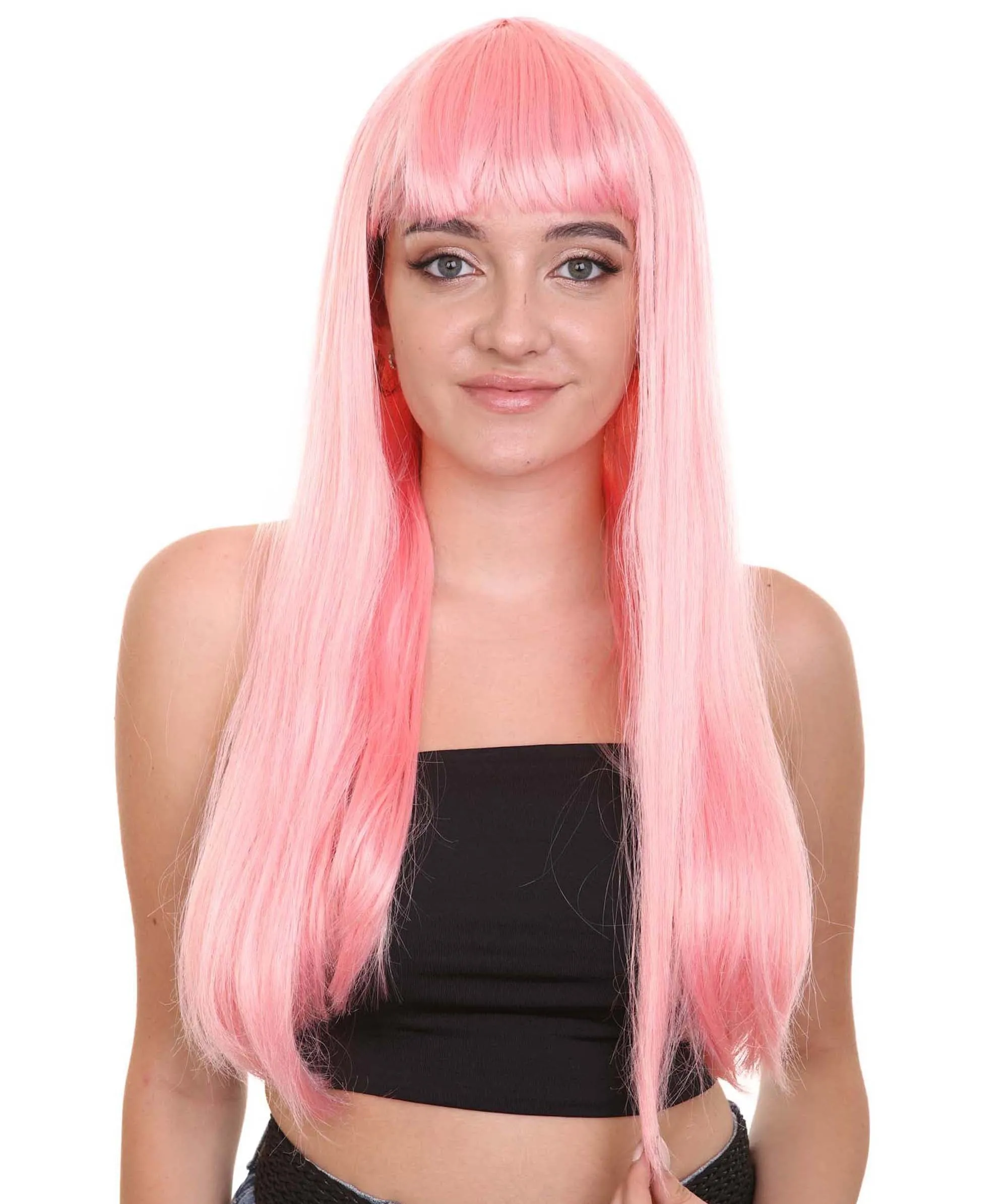 Long Bob Womens Wig | Fancy Party Event Ready Halloween Wigs (Lots of Color Options) | Premium Breathable Capless Cap