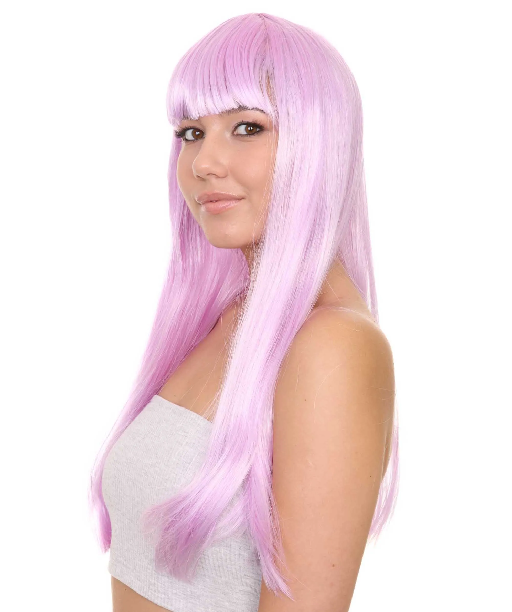 Long Bob Womens Wig | Fancy Party Event Ready Halloween Wigs (Lots of Color Options) | Premium Breathable Capless Cap