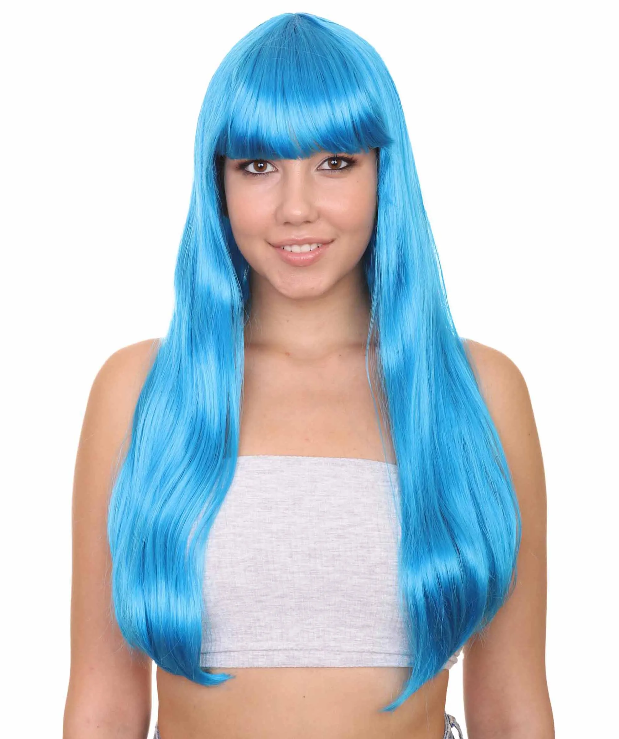 Long Bob Womens Wig | Fancy Party Event Ready Halloween Wigs (Lots of Color Options) | Premium Breathable Capless Cap