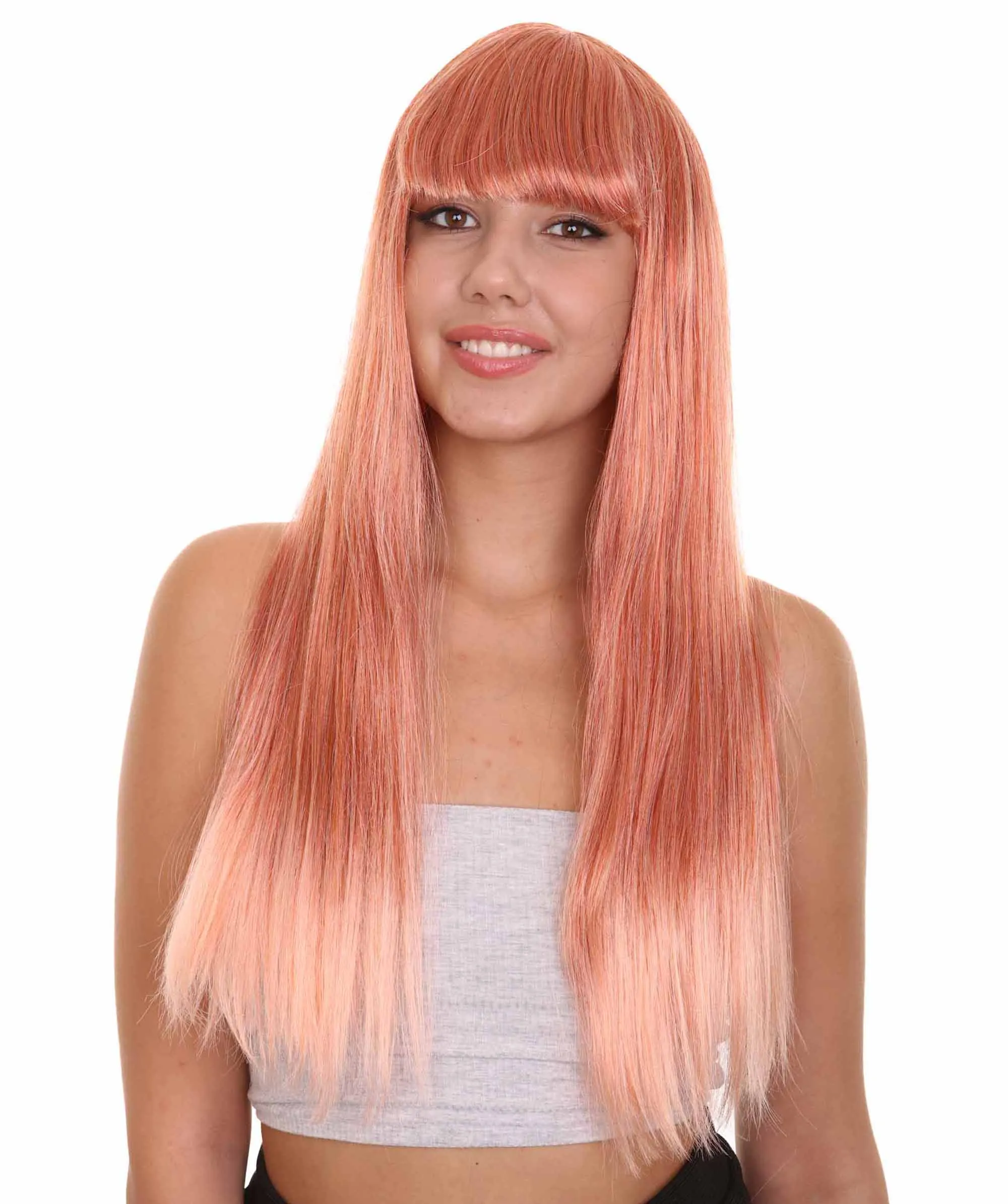 Long Bob Womens Wig | Fancy Party Event Ready Halloween Wigs (Lots of Color Options) | Premium Breathable Capless Cap