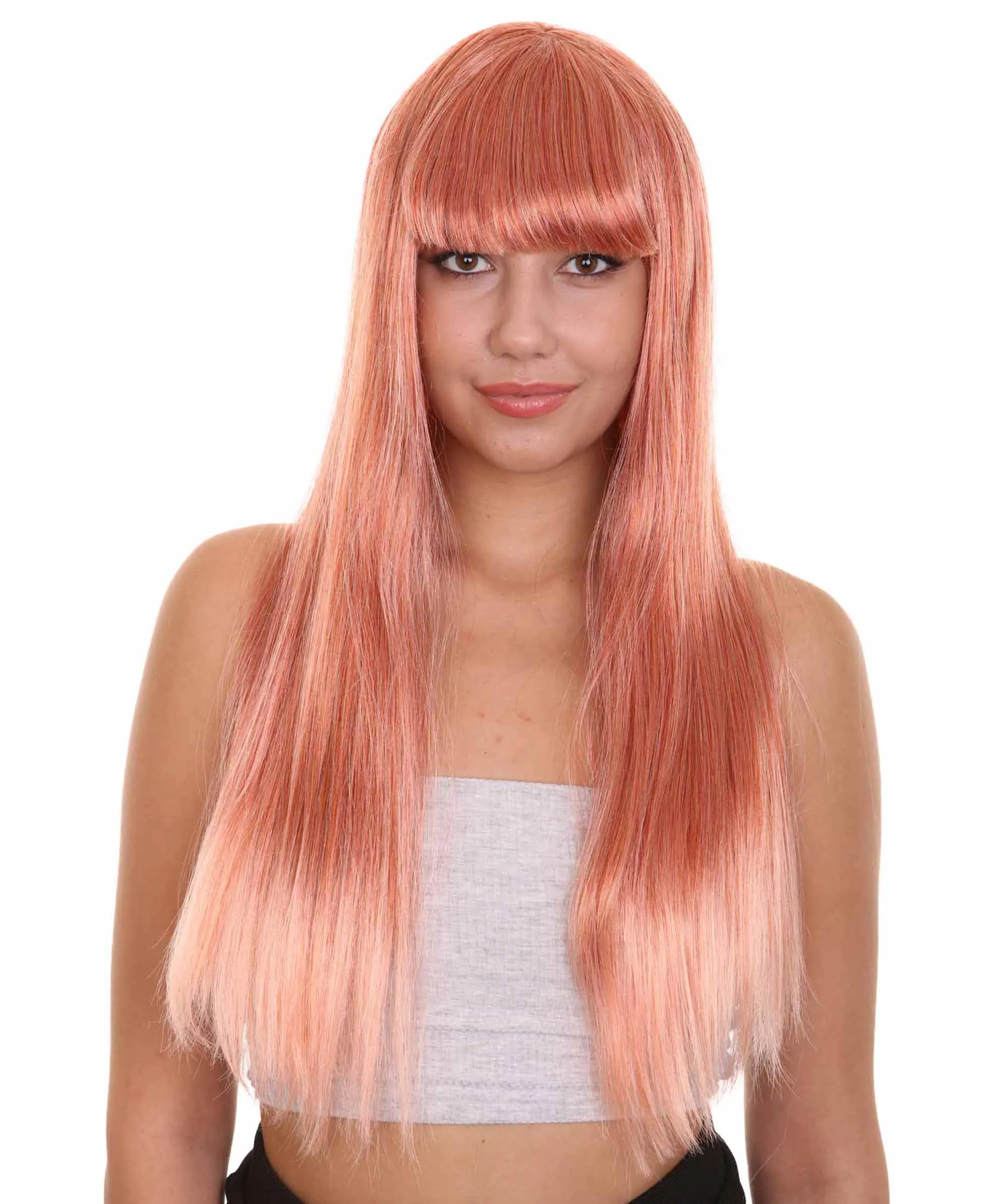 Long Bob Womens Wig | Fancy Party Event Ready Halloween Wigs (Lots of Color Options) | Premium Breathable Capless Cap