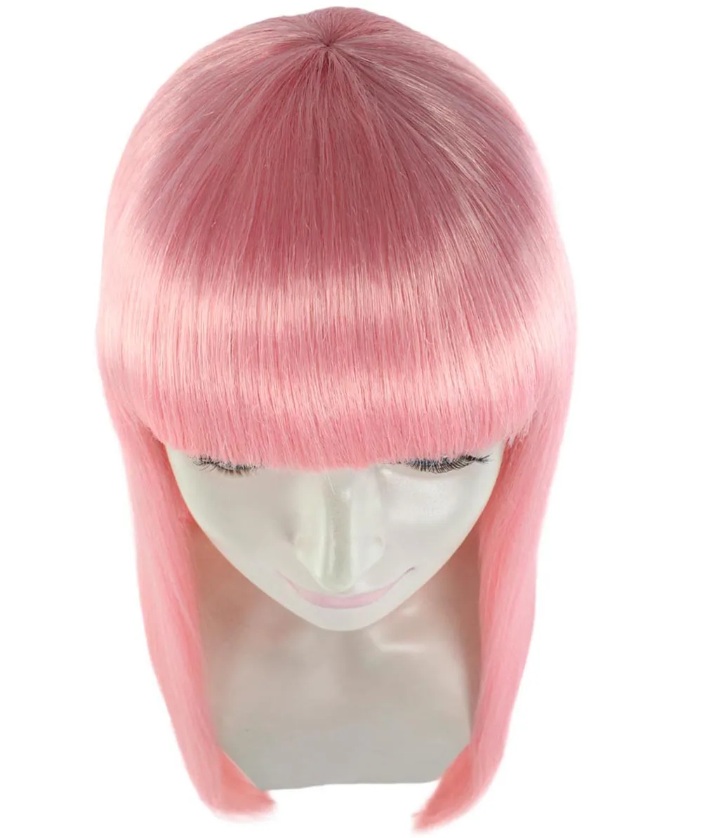 Long Bob Womens Wig | Fancy Party Event Ready Halloween Wigs (Lots of Color Options) | Premium Breathable Capless Cap