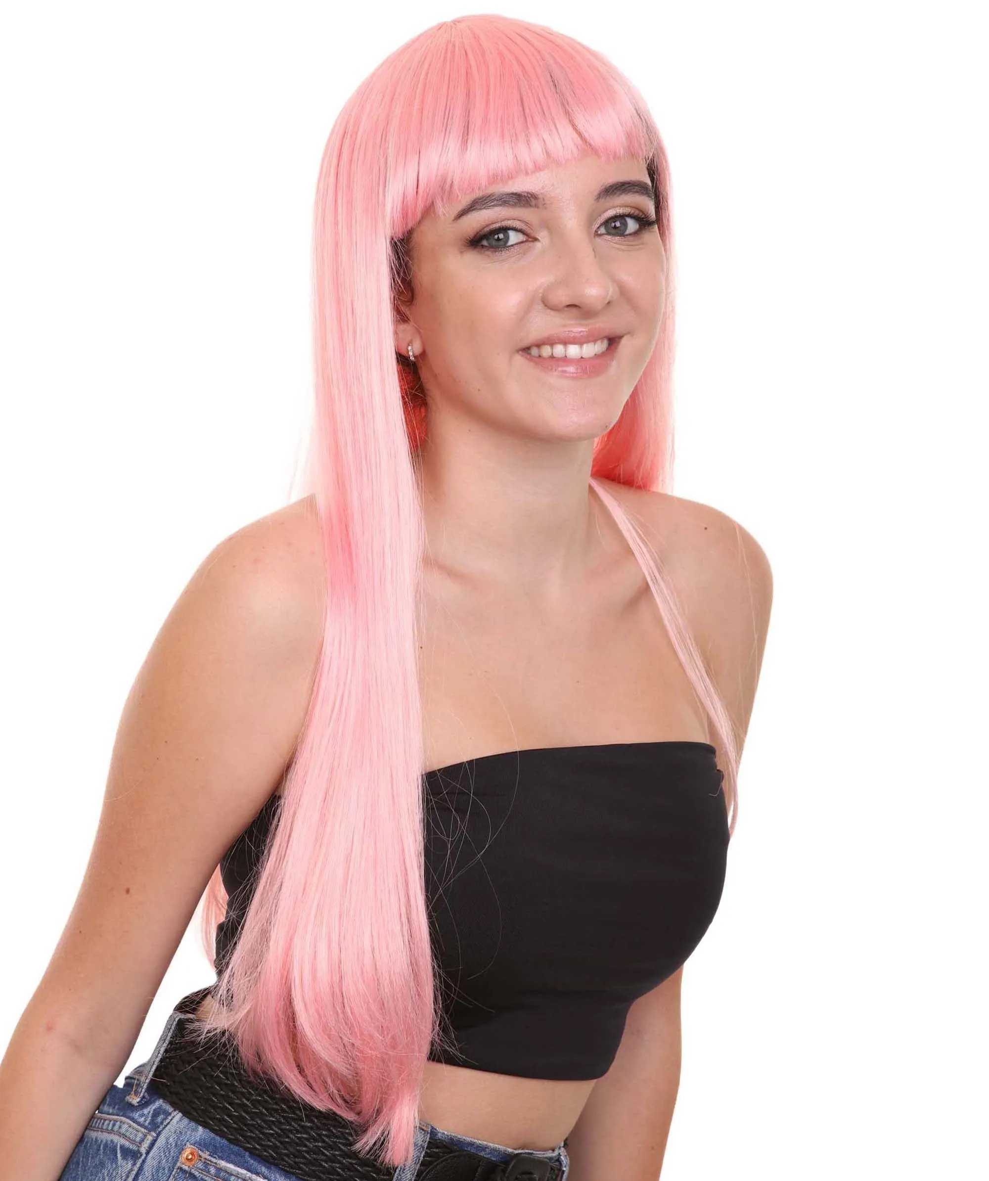 Long Bob Womens Wig | Fancy Party Event Ready Halloween Wigs (Lots of Color Options) | Premium Breathable Capless Cap
