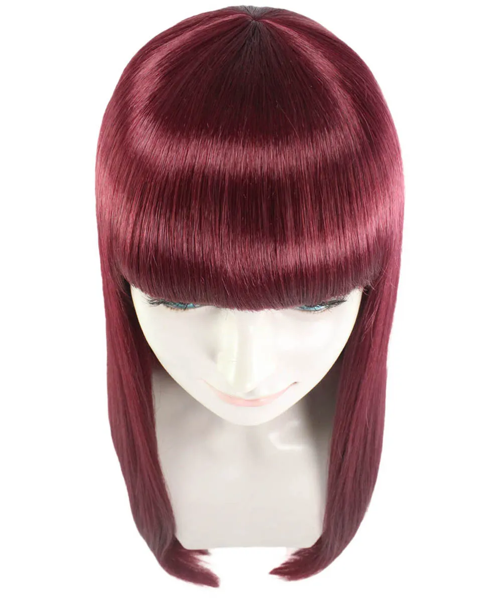 Long Bob Womens Wig | Fancy Party Event Ready Halloween Wigs (Lots of Color Options) | Premium Breathable Capless Cap