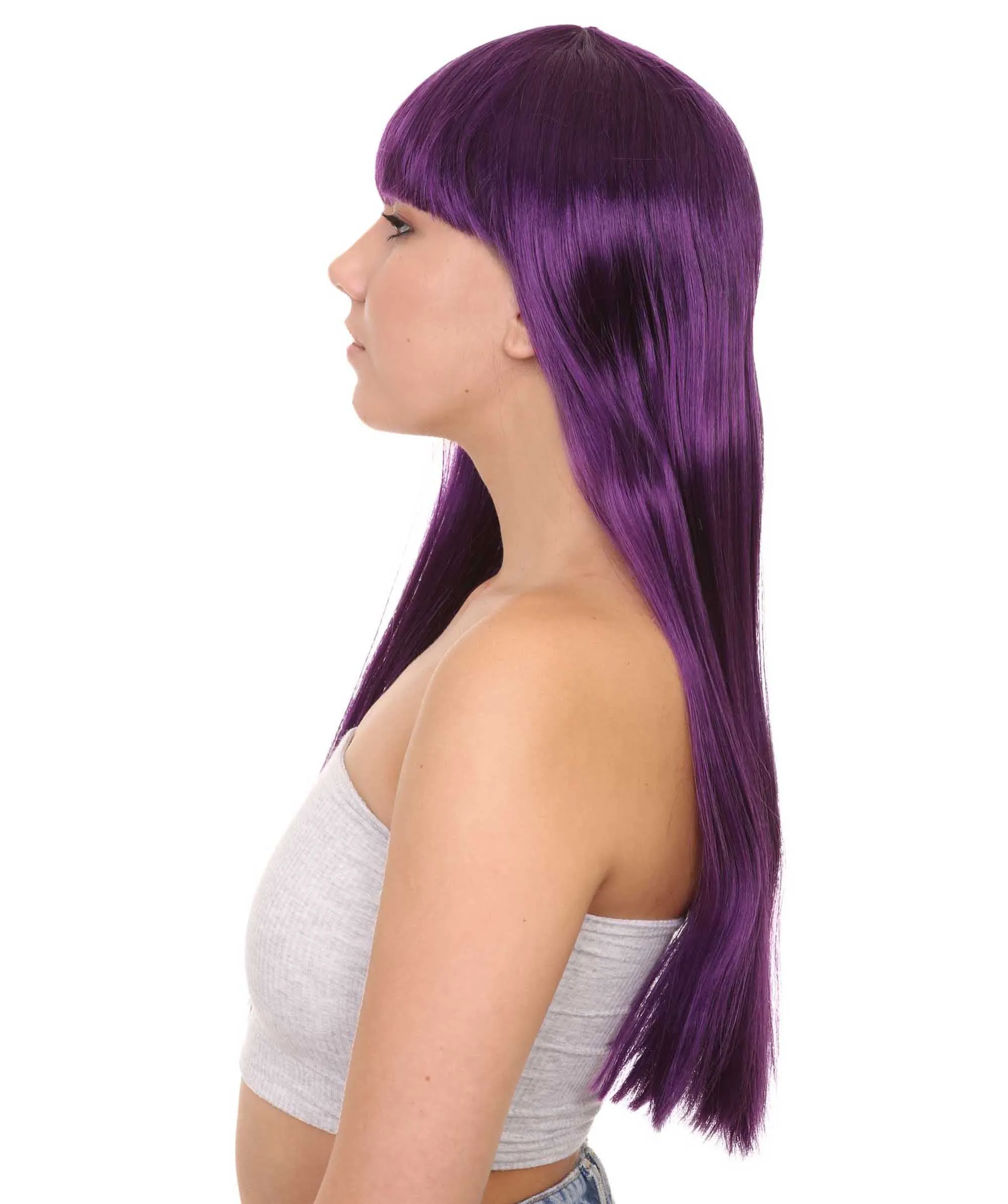 Long Bob Womens Wig | Fancy Party Event Ready Halloween Wigs (Lots of Color Options) | Premium Breathable Capless Cap