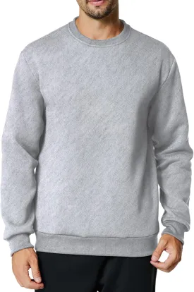 Men's Crewneck Sweatshirt Casual Long Sleeve Sweat Shirts Athletic Fleece Basic Pullover Shirts