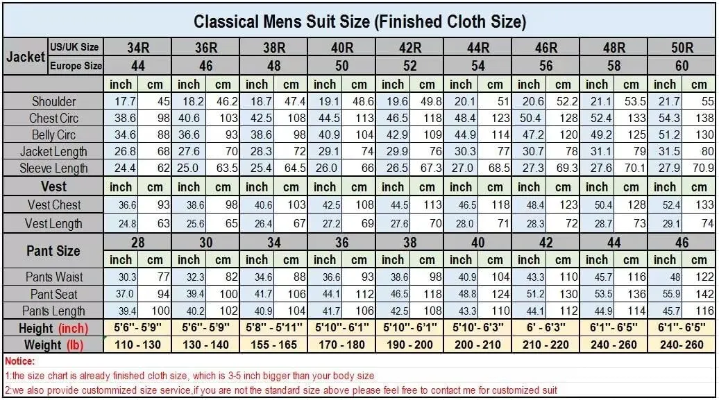Men's Suits 2 Pieces Double Breasted Regular Fit Notch Lapel Solid Prom Tuxedos Wedding (Blazer Pants)