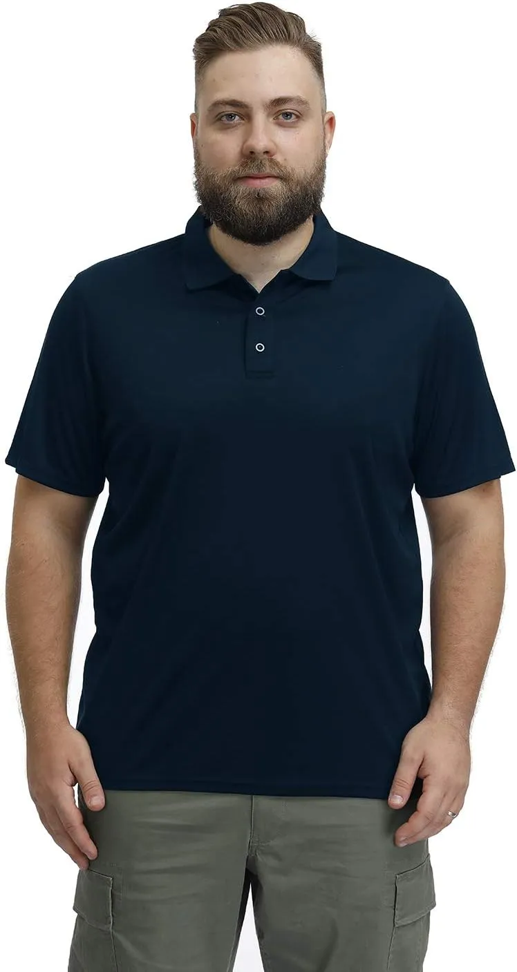 MOHEEN Men's Golf Shirts Short Sleeve Moisture Wicking Polo T-Shirts Athletic Quick Dry Fit Performance Collared UPF 50 