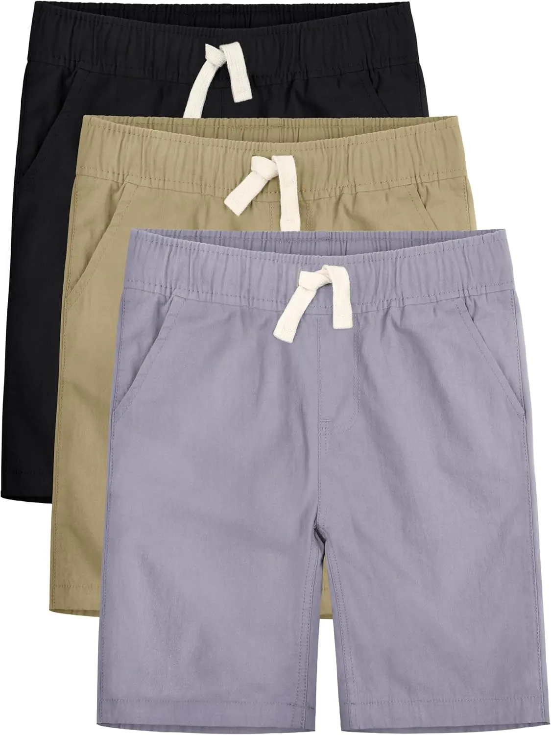 OHD 3 Pack Boys School Uniform Jogger Shorts