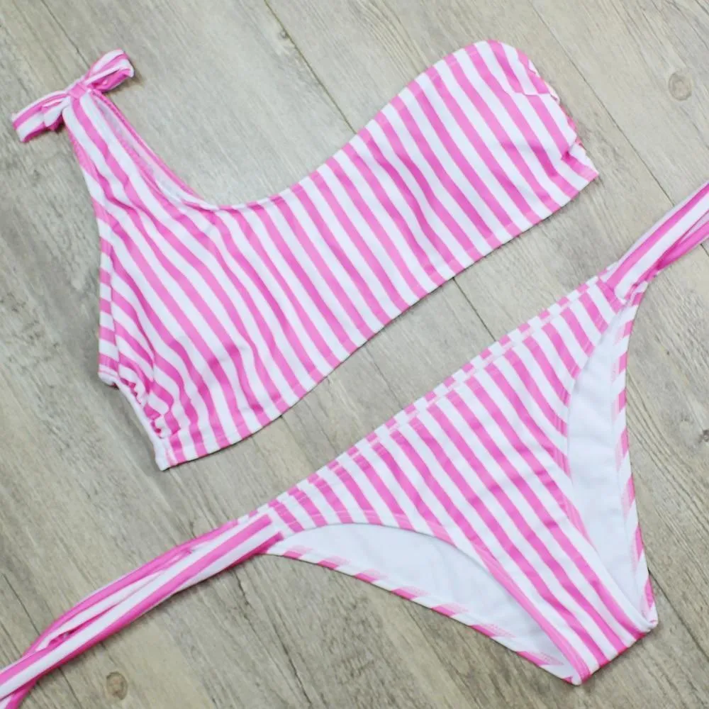 One Shoulder Bikini Swimwear Women Bikini Set Bathing Suit swim