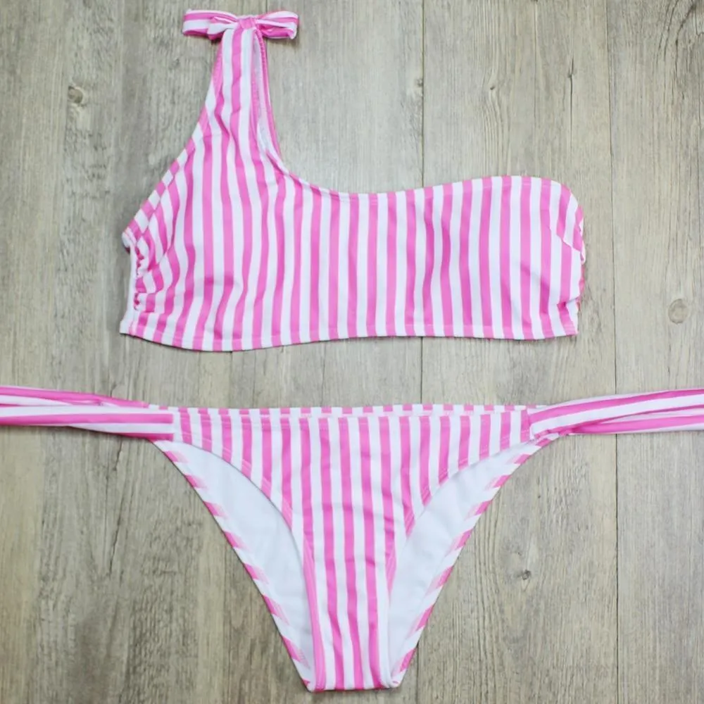 One Shoulder Bikini Swimwear Women Bikini Set Bathing Suit swim