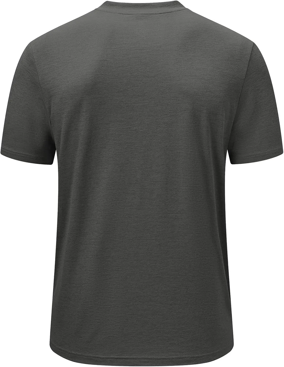 Rdruko Men's Golf Shirts Collarless Henley Dry Fit Athletic Casual Performance Blade Lightweight Polo T Shirts