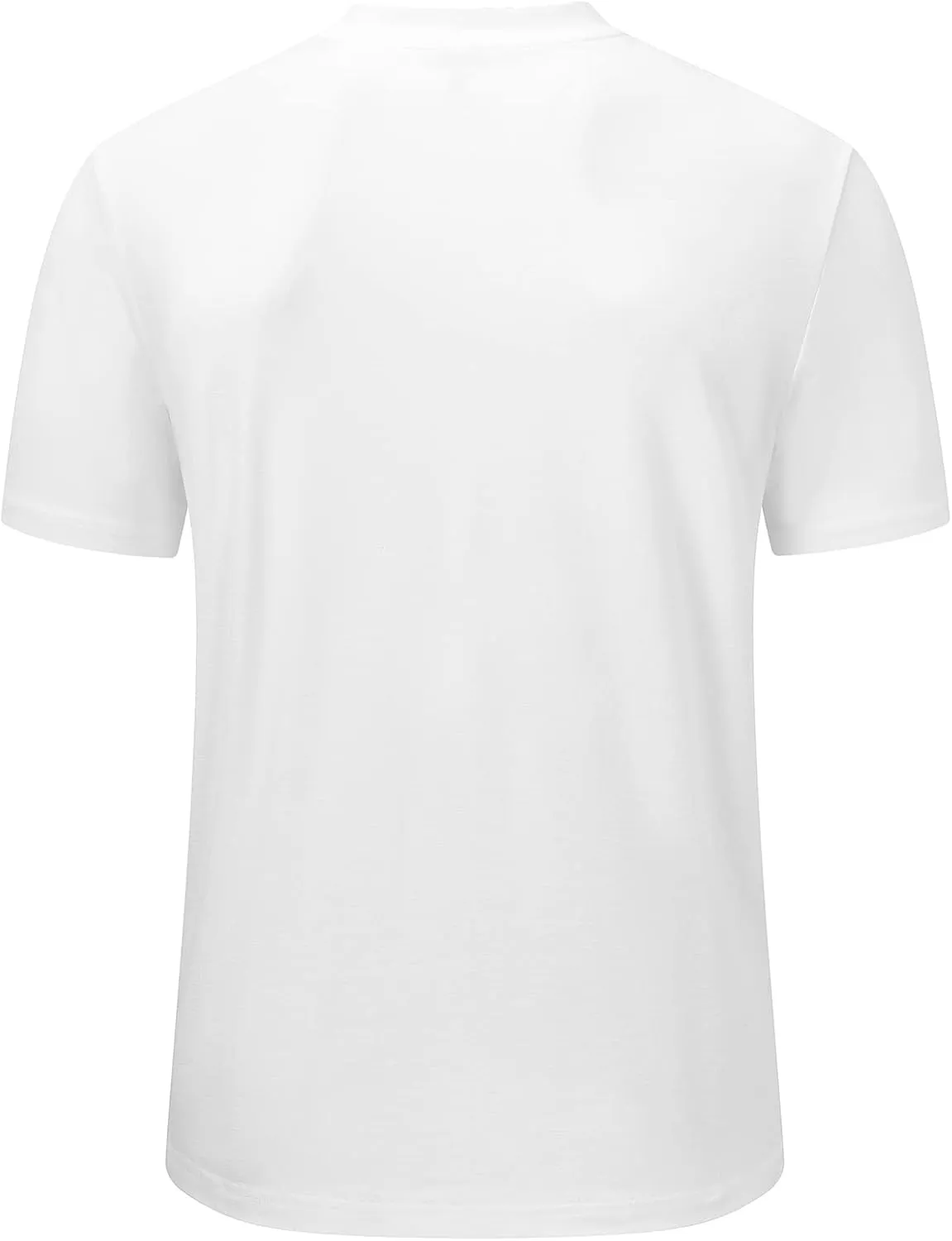 Rdruko Men's Golf Shirts Collarless Henley Dry Fit Athletic Casual Performance Blade Lightweight Polo T Shirts