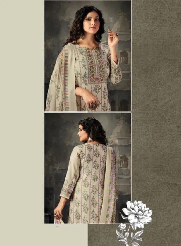 Rivaa Pure Cotton Unstitched Suit Dress Material for Ladies