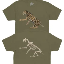 Smilodon Fossil Fusion™ Adult Saber-Toothed Cat T-Shirt