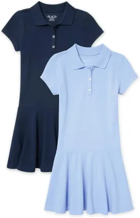 The Children'S Place Girls Short Sleeve Picque Polo Dress