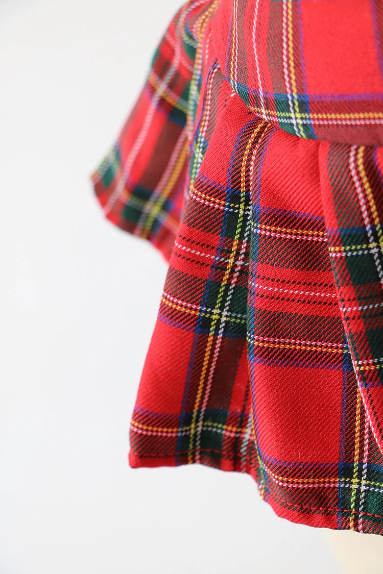 VenusFox Sexy Mini Plaid Short Zipper Skirt Costumes Plus Size